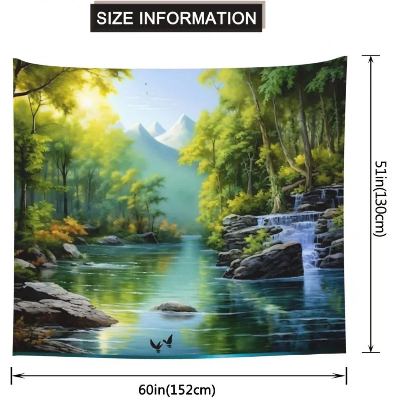 Настенный фон на День Благодарения гобелен с узором тыквы и кленового листа