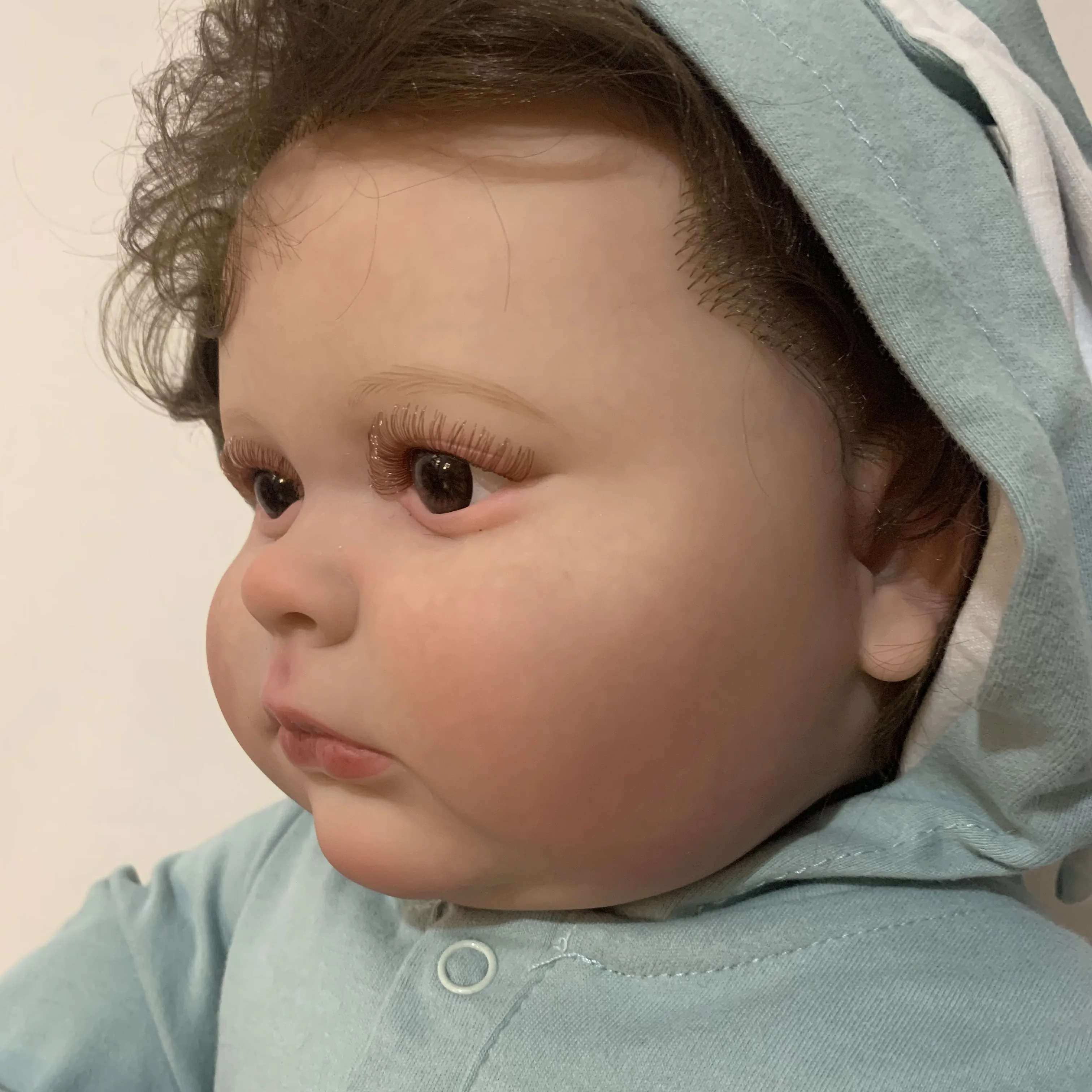 60 см кукла игрушка 3D Кожа Мягкий силикон новорожденный мальчик малыш для девочки