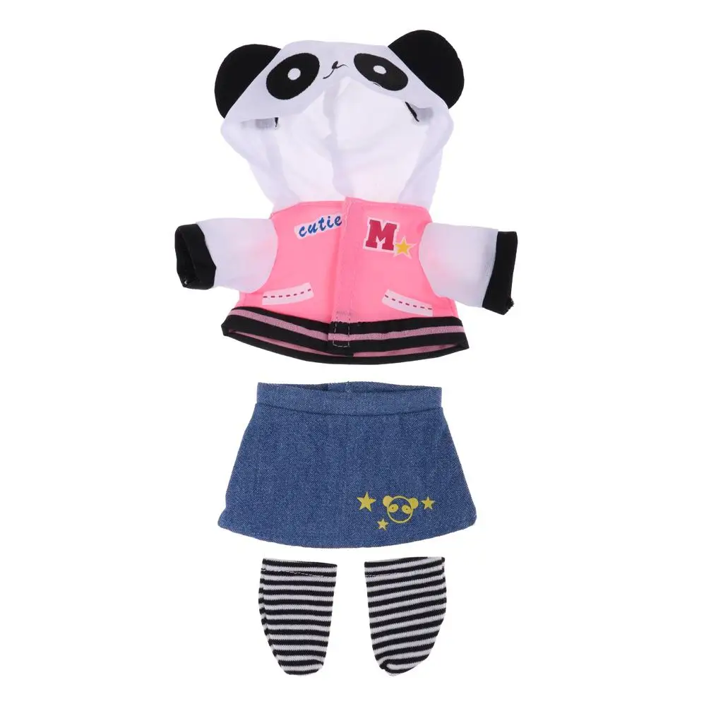 

Panda 3 Piece Clothing Set for 25cm Mellchan Dolls Clothing Accessories