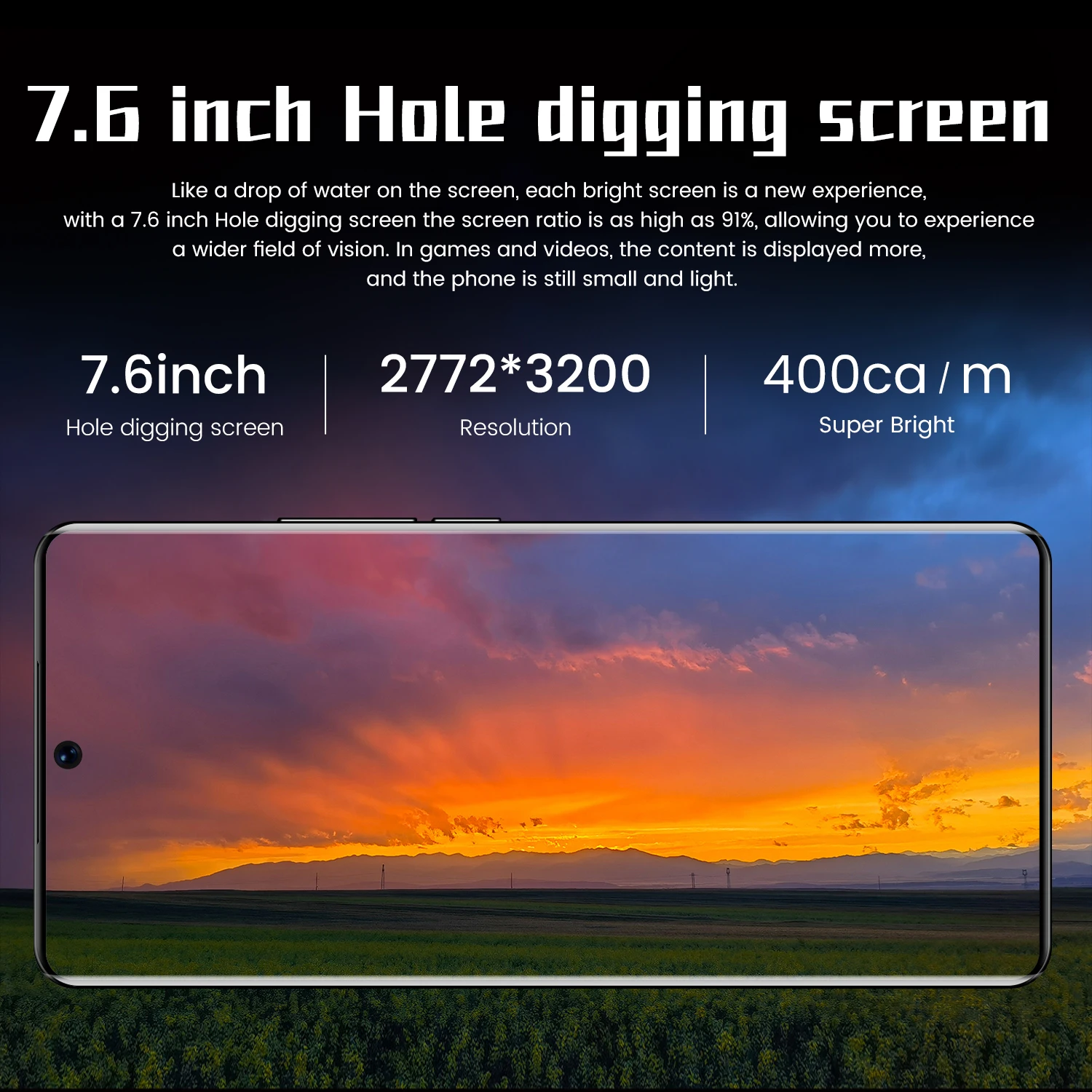 2021 new cell phone p50 pro android11 0 and 7 6inch full screen 16gb768gb 48mp64mp memory 5g network smartphone cellphones free global shipping
