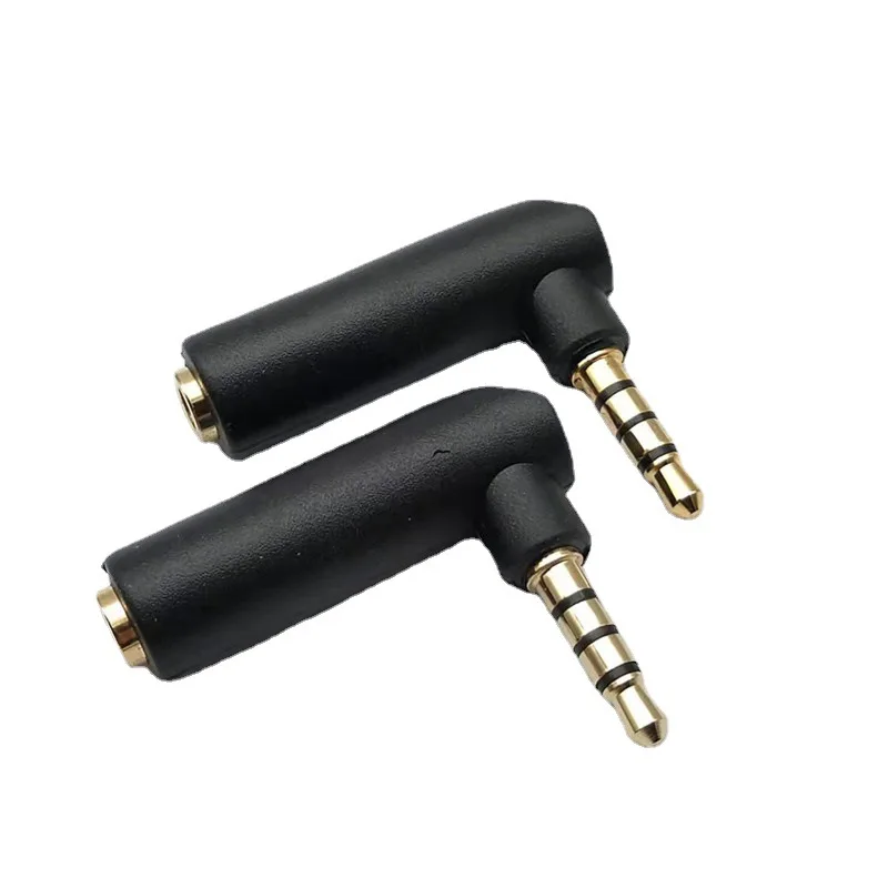 

3.5mm Male To Female Elbow Adapter 3.5mm Male To Female 90 Degree Mobile Phone Headset Audio Adapter