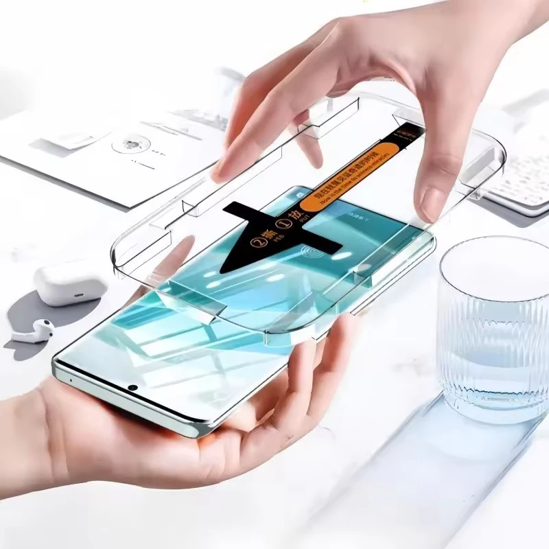 Фото Защитная пленка для экрана Oneclick с автоматической установкой для VIVO X200 Pro X100 Ultra X70 X80 X90 IQOO 12 11 Pro, пленка из закаленного стекла HD №1