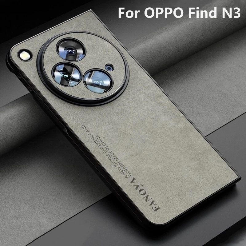 Новый стиль для OPPO Find N3 чехол роскошная кожаная силиконовая защитная полная