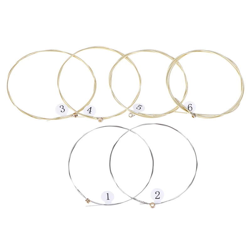 

1 Set 6 pcs Practice Nickel Plated Steel Guitar String For Acoustic Guitar