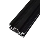 1 шт. черный V-образный слот 2040 европейского стандарта, линейная направляющая для экструзии анодированного алюминиевого профиля длиной 100-800 мм для 3D-принтера с ЧПУ