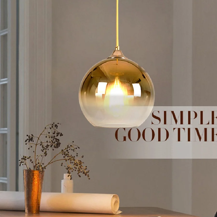 LukLoy Colourful Ball Ceiling Pendant Light Pendant Lamp Hang Light Decoration for Living Room Foyer Dining Table Kitchen Island