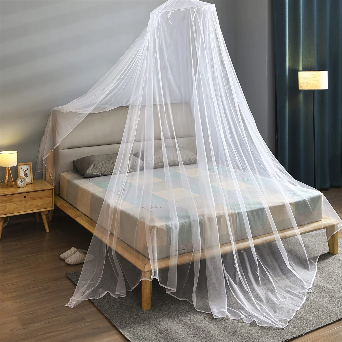 Bed Canopy Mosquito Net,Large Bed Hanging Curtains Netting f