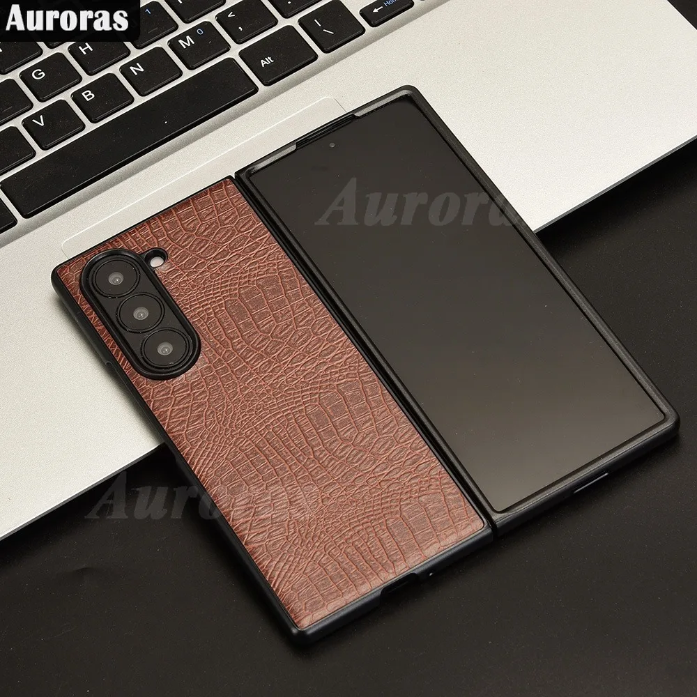 Складной кожаный флип-чехол Auroras для Samsung Galaxy Z складной чехол 6 дюймов в стиле
