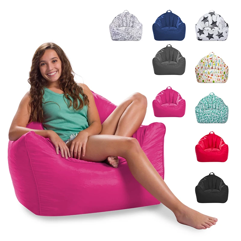 

Posh Creations Malibu Soft Comfortable Lounger Structured Bean Bag Chair Adult Children's Lazy Sofa