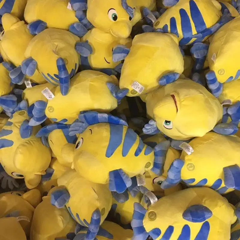 Disney Flounder Ariel Русалочка принцесса плюшевые куклы мультфильм анимация Kawaii пухлая