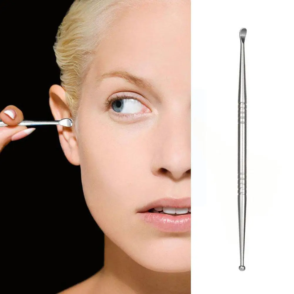 

Стальной удалитель ушной серы, скребок, бритвенный воск для ушей, чистящее средство W7y3