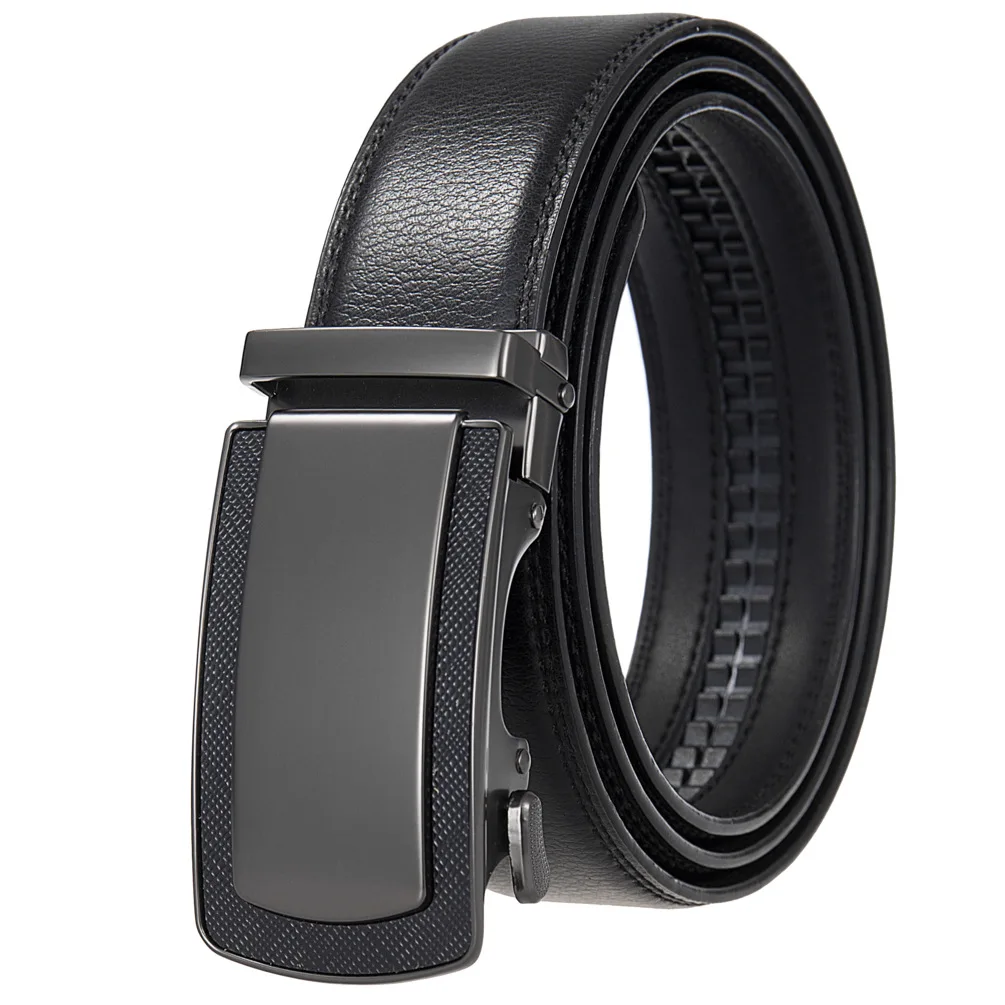 Leather Belt Men's Fashion Business Belt Automatic Buckle Mens Luxury Belt For Jeans Vintage Style Designer Leather Belts