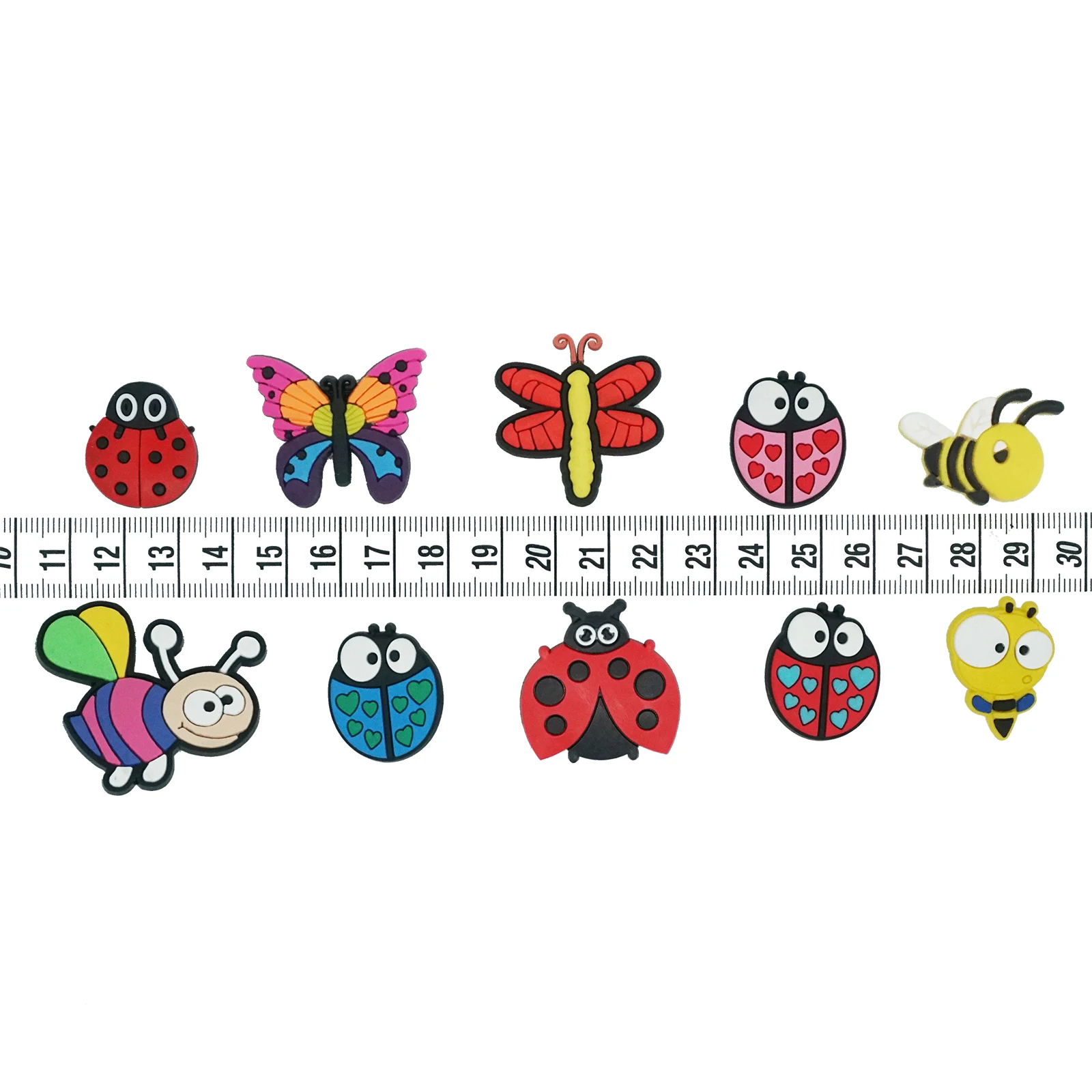 1 шт. милые Подвески для обуви в виде насекомых бабочки божьи коровки стрекоза