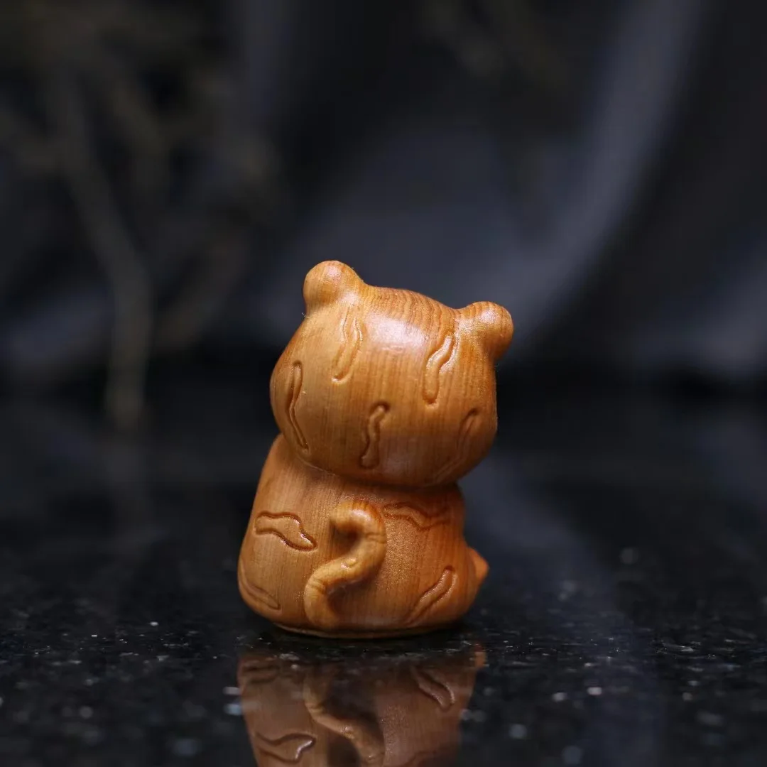 Миниатюрный деревянный фонарь с тигром украшения милые маленькие животные