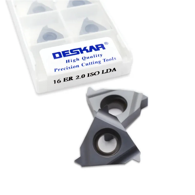 10 шт. резьбовые поворотные пластины для ЧПУ DESKAR 11IR 16ER 16IR 0.5ISO 0.75ISO 1.0ISO 1.25ISO 1.5ISO 1.75ISO