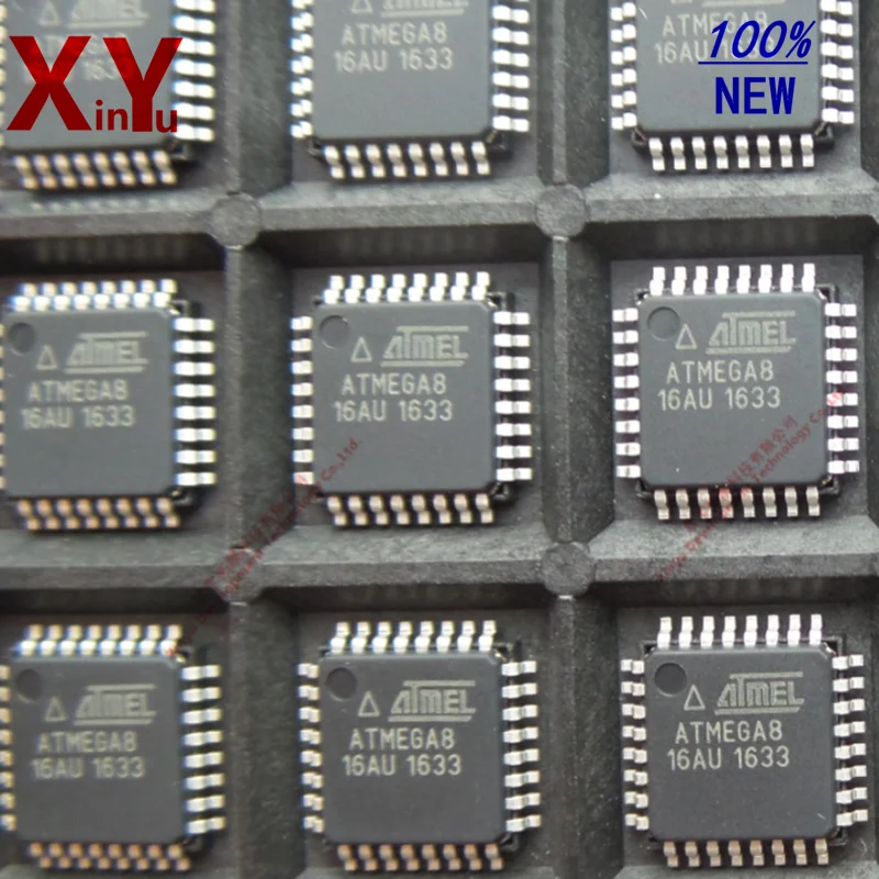 

100% оригинальный новый телефон QFP32 8-16AU ATMEGA8