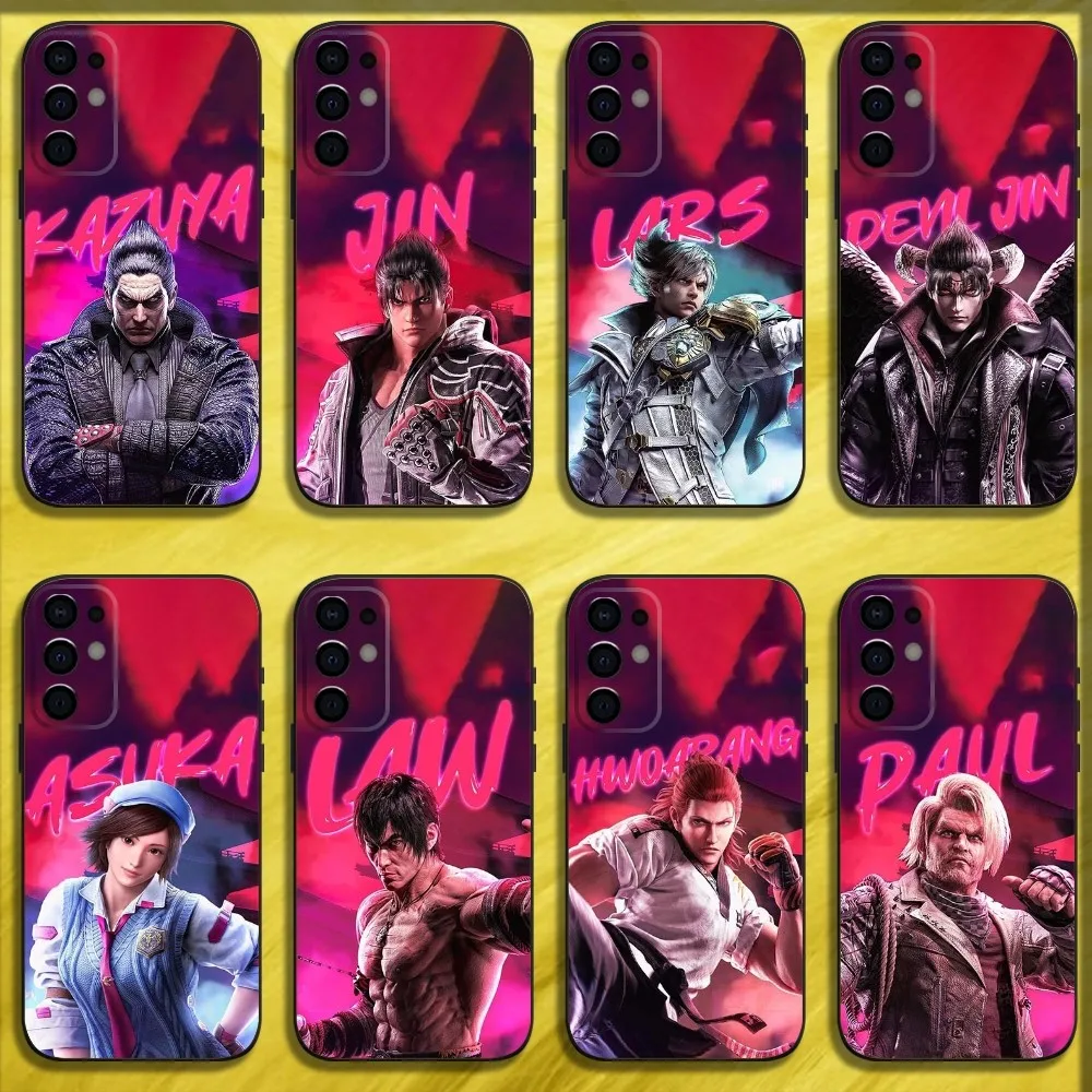 Game T-Tekken-S 8 B Phone Case For Samsung S24 S21 S22 S23 S30 Ultra S20 Plus Fe Lite Note 10 9 5G Black Soft Cover
