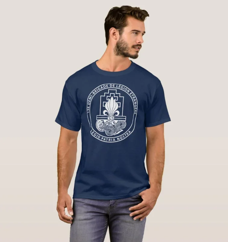 Футболка French Foreign Legion 13th Demi-Brigade новая летняя повседневная мужская футболка из 100%