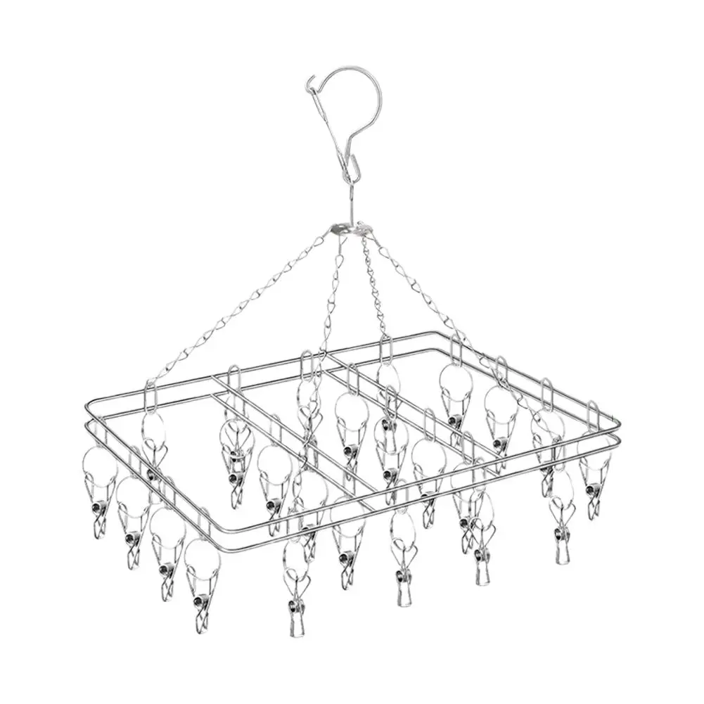 

Ветрозащитная прищепка из нержавеющей стали, вешалка для белья, сушилка для одежды, вешалка для полотенец, вешалка для одежды, носков, крючок для сушки