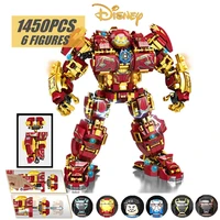 disney marvels iron man mk44 ironman hulkbuster avengers hulk superheroes robot figures building brick block gift toy