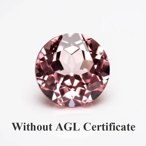 Лабораторные выросшие сапфиры Сакура розового цвета высшего качества круглые огранки камни для шармов самодельные ювелирные изделия кольца на выбор AGL сертификат