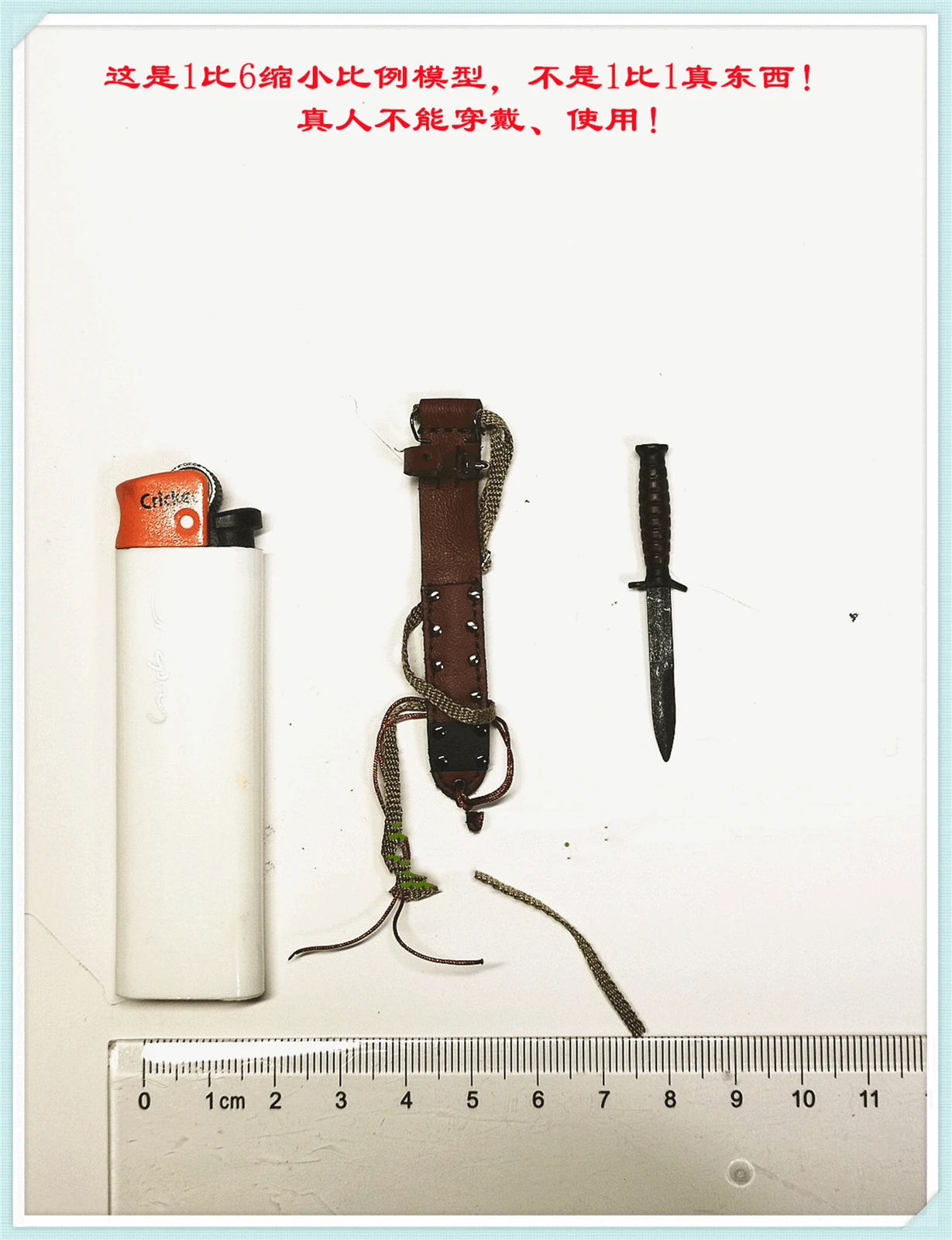 

1/6Scale A80161S Metal Combat Knives on The Legs Model for US Airborne Division