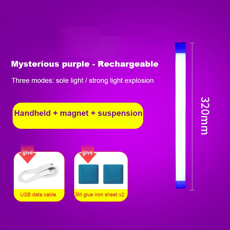 

Handheld LED Night Lamps RGB Colorful Atmosphere Fill Light Rechargeable Bedroom Photography Selfie Lamp Lighting Room Decor