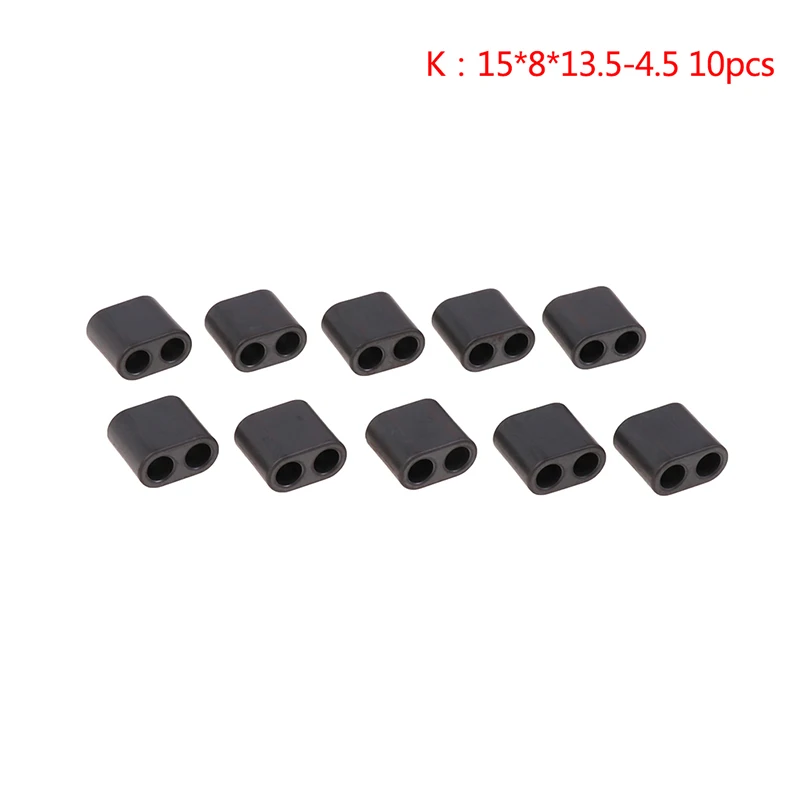 

10 шт. магнитные кольца HUXUAN Double hole magnetic rings черные