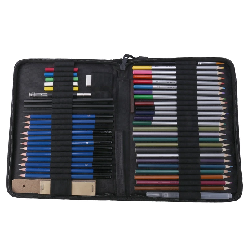 

Sketch Drawing Pencil Set, 51 Sketch Color Pencil Painting Set, Professional Drawing Set, Drawing Tools For Beginners Children A