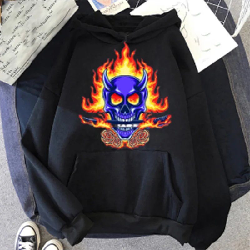 

Hellfire Club TV Series Hoodie Eddie Munson Manga Upside Down Funny Clothing Men Sweatshirt Vintage Tops Unisex Hoody Male