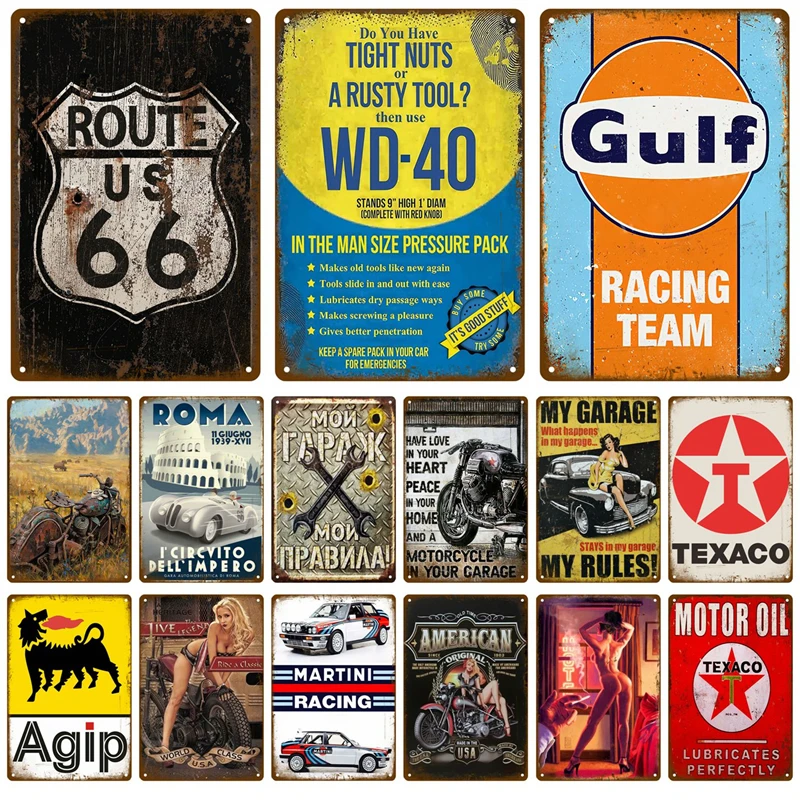 Металлический жестяной знак для мотоциклистов детали дома украшение гаража бара