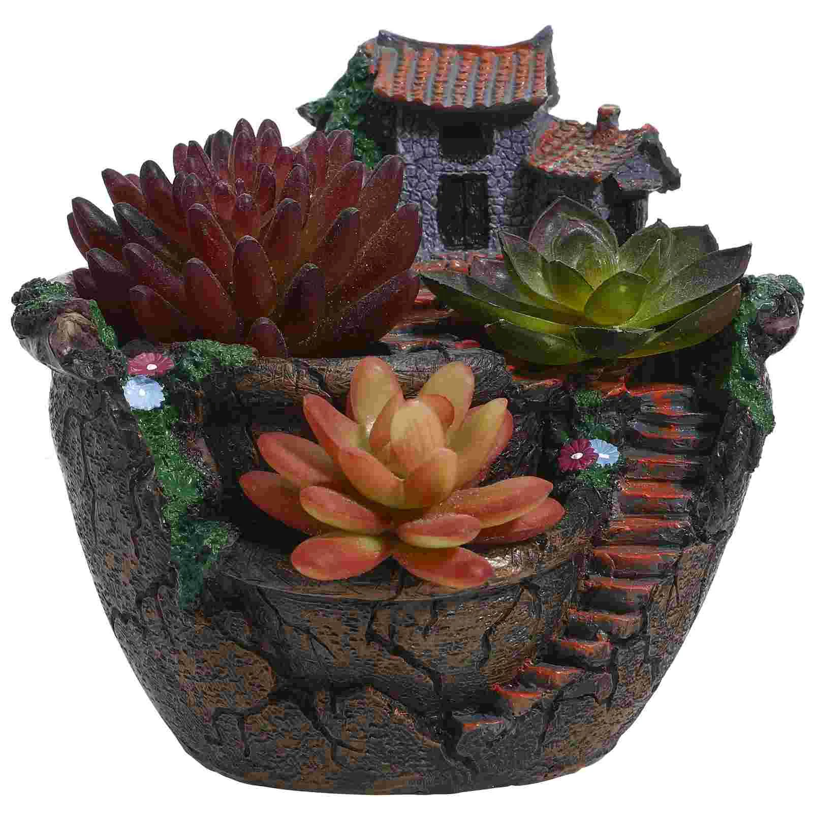 

Flower Pot Garden Plant House Plants Micro Landscape Succulent Miniture Decoration