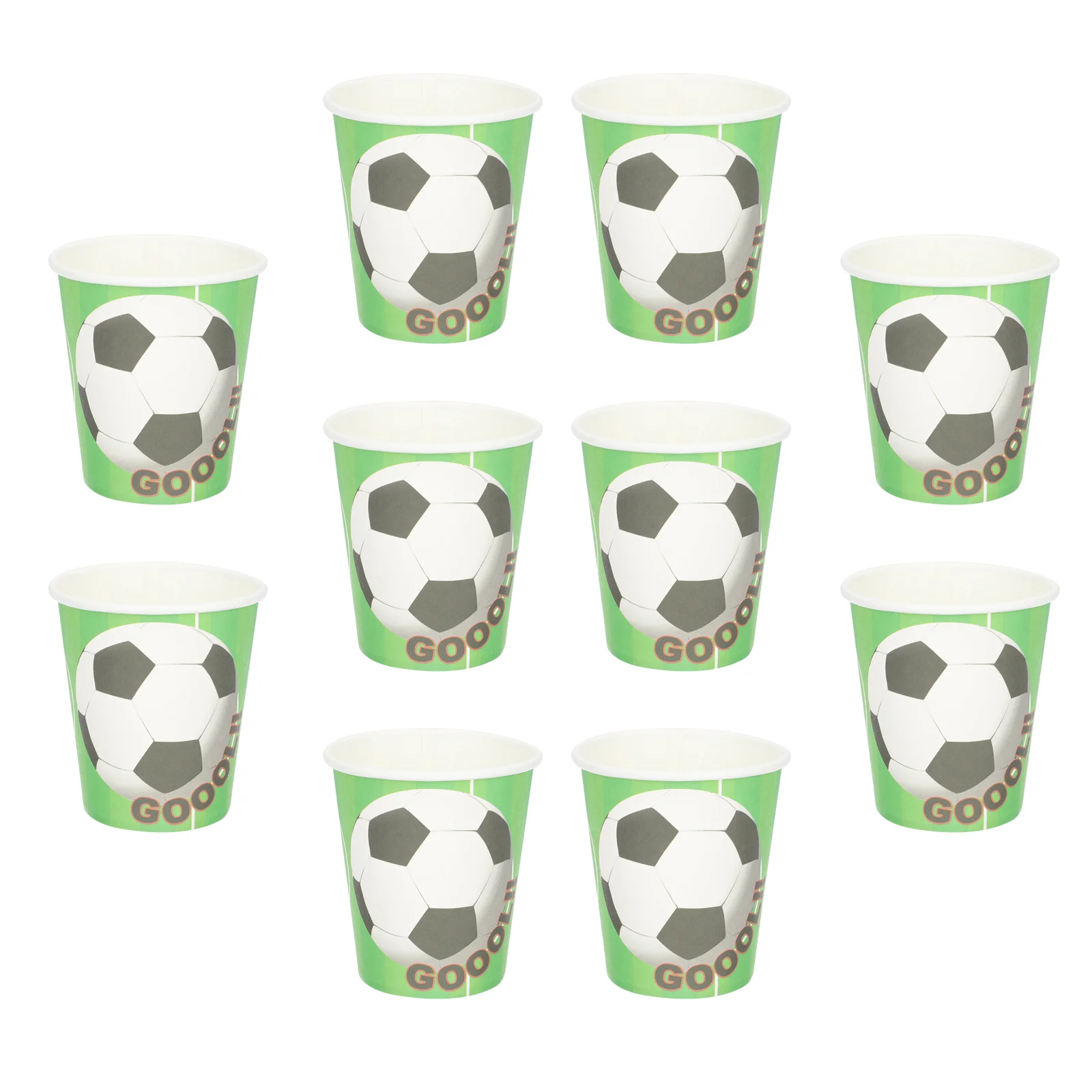 

50pcs Decorative Football Printing Paper Cups Party Disposable Paper Cups