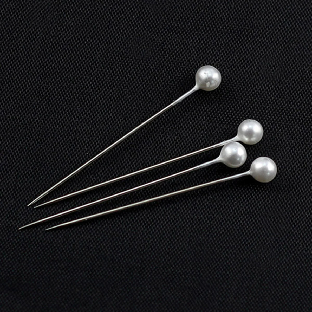 

Head Pearl Sewing Pin Straight Quilting Teardrop Pearlized Inch Wedding Bouquet 1.5 Map Corsage Push Decorative Marking Fixed