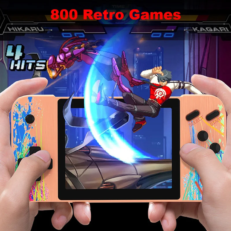 Портативная игровая консоль 3 5 дюйма 8 бит цветной ЖК-дисплей 800 ретро-консоль для