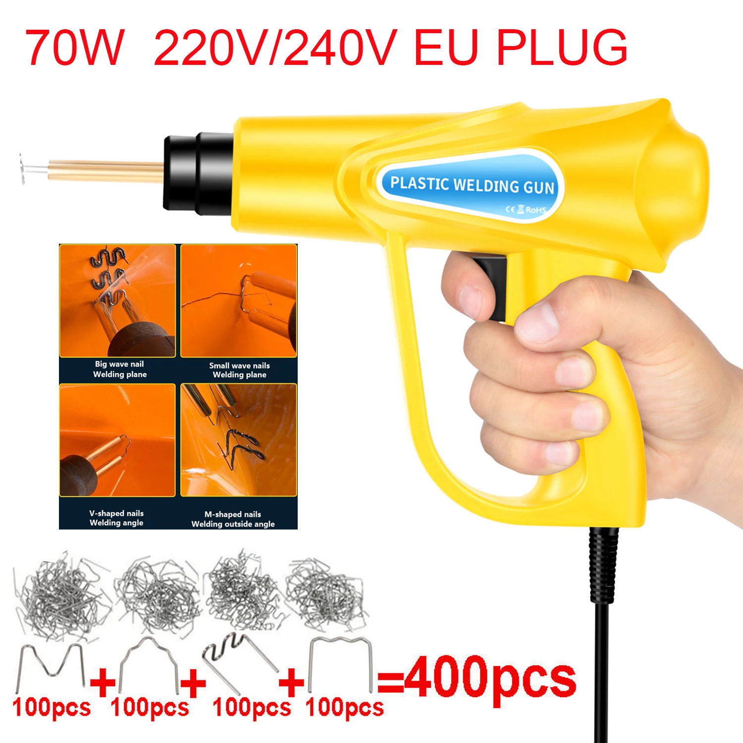 Plastic Welder Gun Hot Stapler Welding Machine Soldering Iron for Staple PVC Repairing Car Bumper Repair Tools |