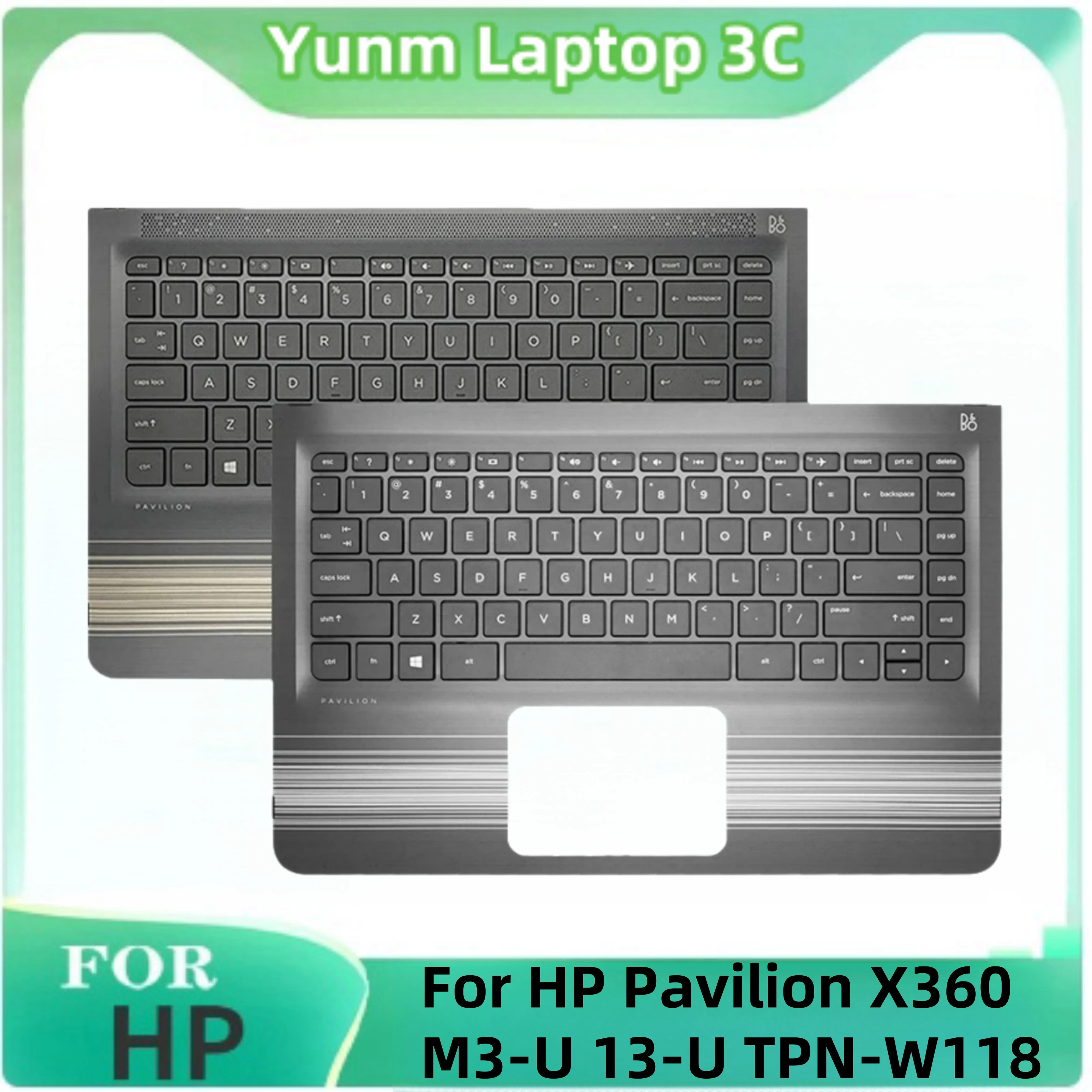 Клавиатура US/UK/AR для ноутбука HP Pavilion X360 M3-U 13-U TPN-W118 сменная клавиатура с верхней