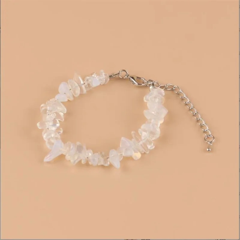 Натуральный кристалл Изумрудный зеленый браслет ручная работа редкий Агат