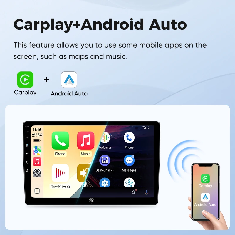 Фото Мультимедийный плеер Ainavi для Volkswagen VW Passat B6 B7 CC 2007-2015, беспроводное радио Carplay, Android, авто, радиоприемник 2 Din №4