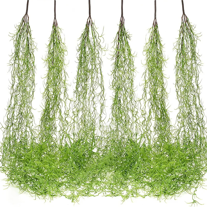 

85 cm Green Artificial Plant Moss Ivy Fern Vine Home Garden Decoration Wedding Festival Wall Hanging Leaf Vine Fake Flower Decor