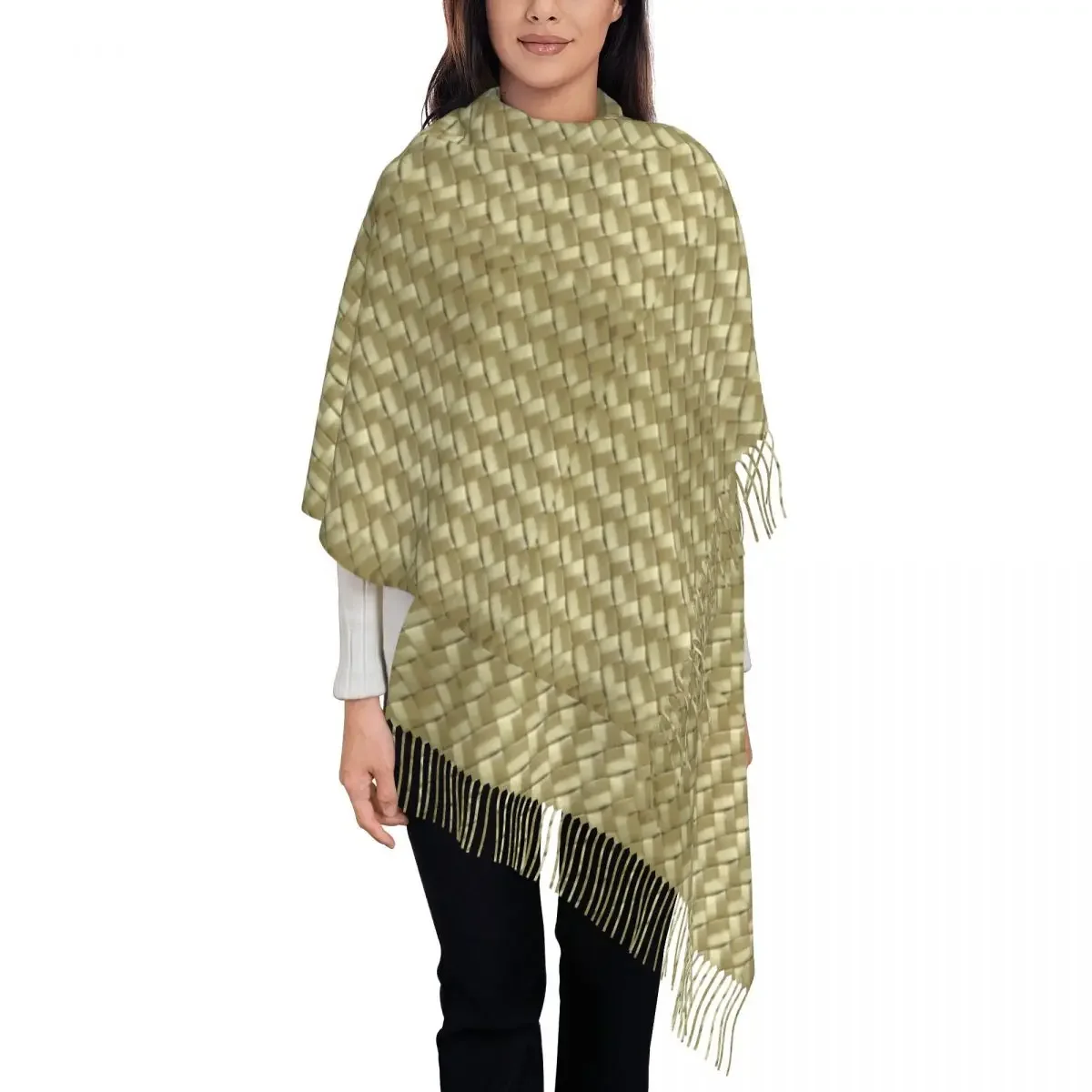 Теплый шарф Осенние косы в Корейском стиле B-Bottegas женские шарфы на голову Wrpas Y2K