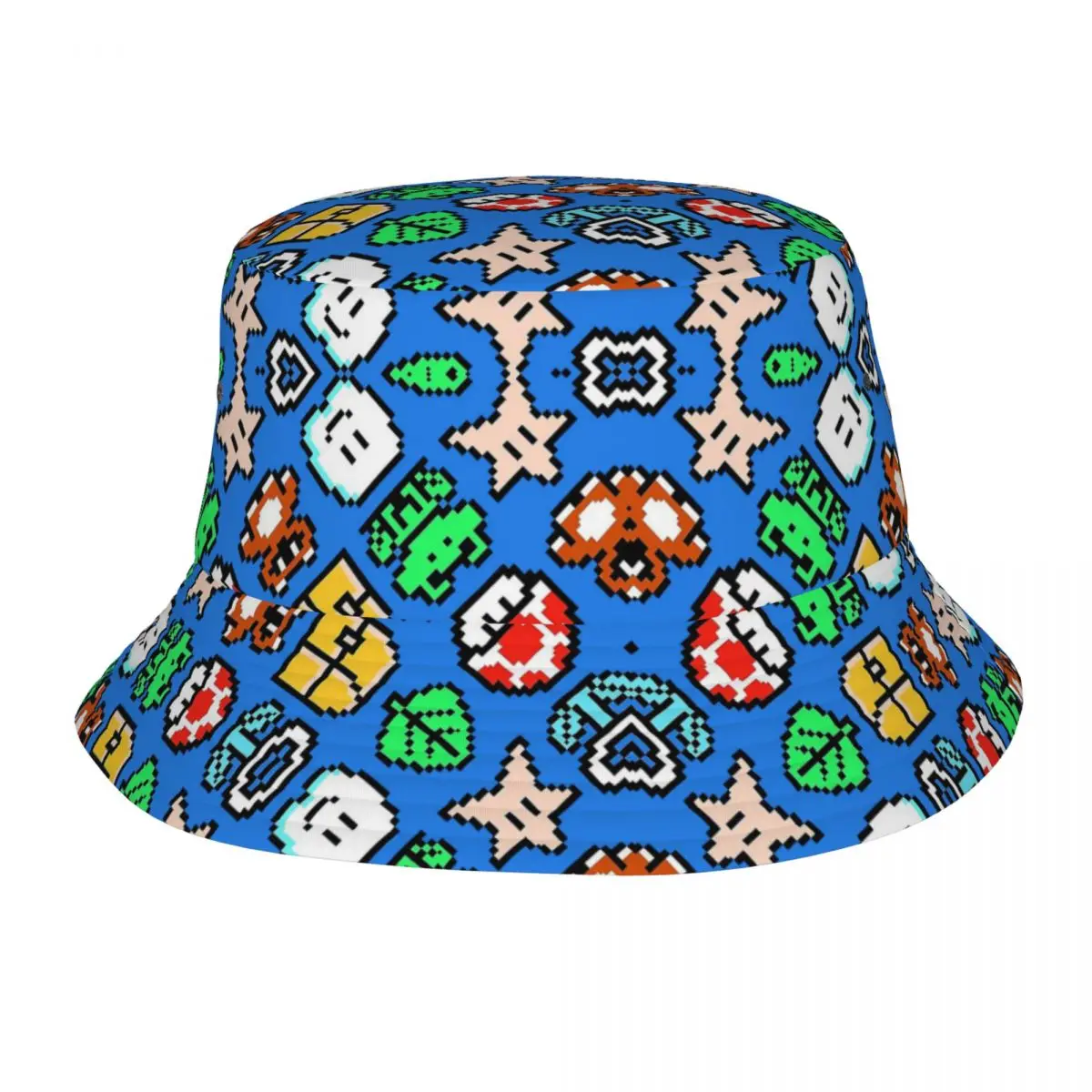 

Vintage Video Bob Hats Spring Headwear Merch Mushroom Game Fishing Fisherman Caps for Outdoor Women Irish Country Hat Packable