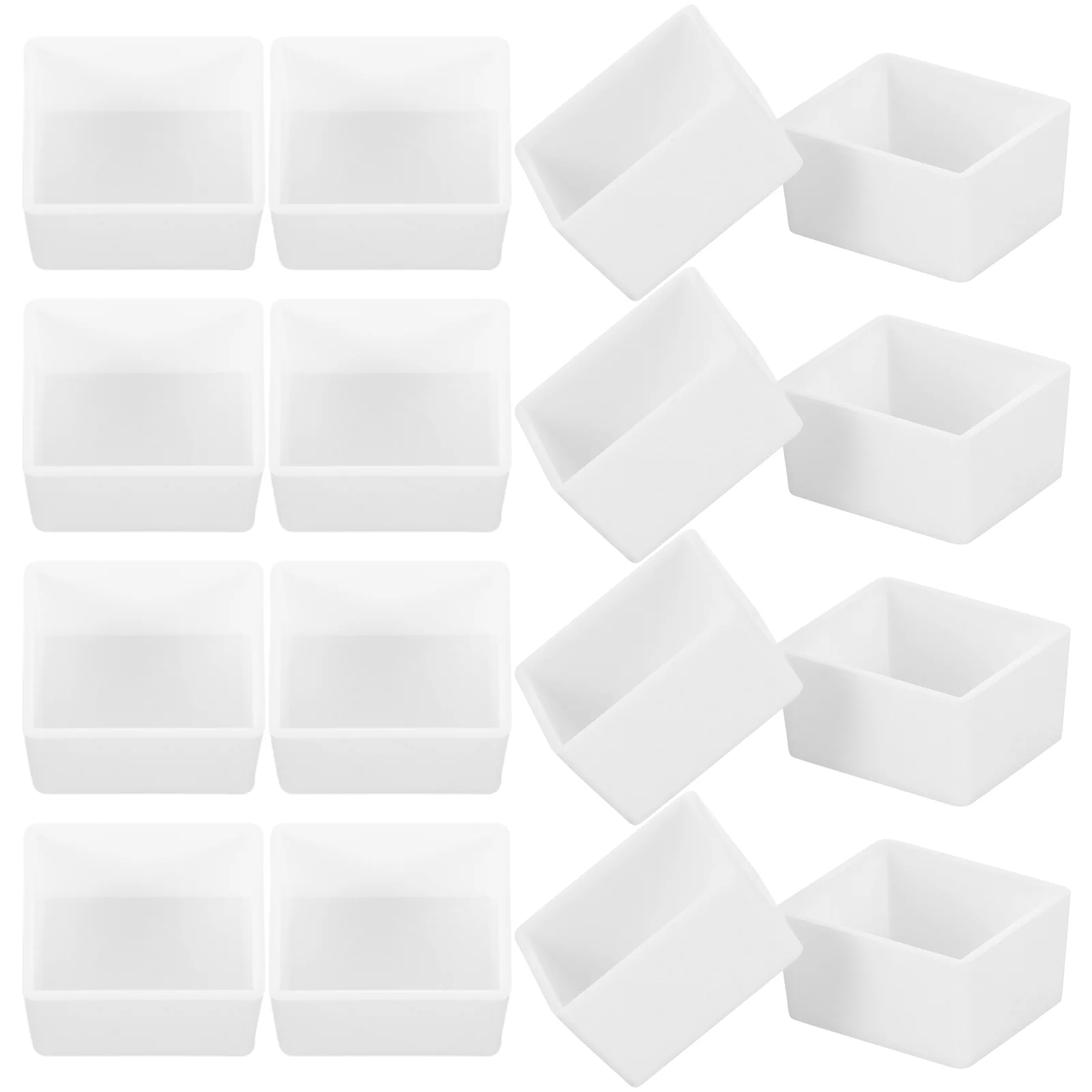 

50 Pcs Coating Empty Watercolor Pans Half Oil Palette DIY For Plastic Painting Drawing Supplies Travel Dish