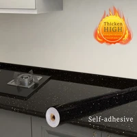 3d black gold waterproof heat resistant marble self adhesive wallpaper vinyl film wall stickers bathroom kitchen cupboard decor