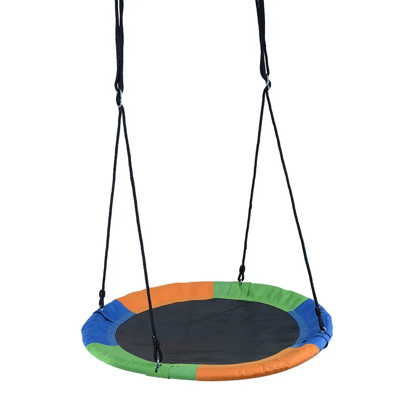 Three-Color Oxford Cloth round Swing Indoor Outdoor Adult and Children Swing 100cm