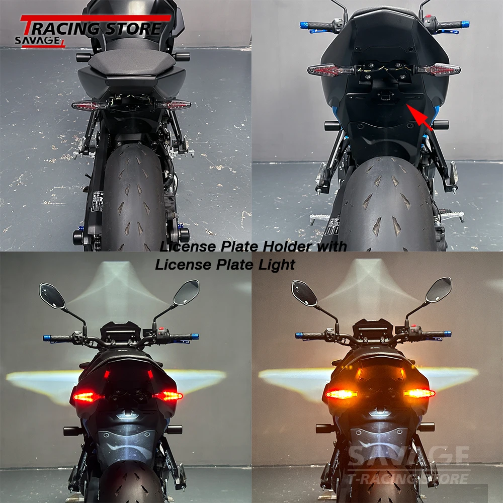 GSX8S держатель номерного знака с подсветкой для Suzuki GSX-8R GSXS8R GSX-8S комплект