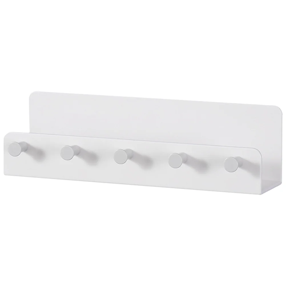

Wall Mount Key Organizer Hanging Rack Chain Wall-mounted Plastic Holder Keys White Pp