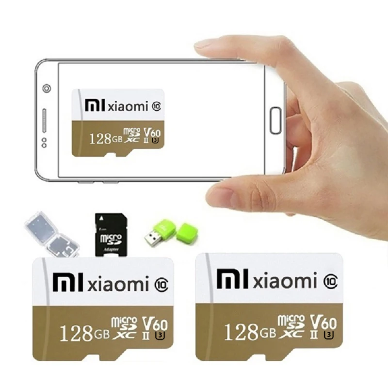 Мини SD-карта Xiaomi 128 ГБ 256 512 1 ТБ карта памяти класс 10 TF-карта мини-флешка Usb-флешка