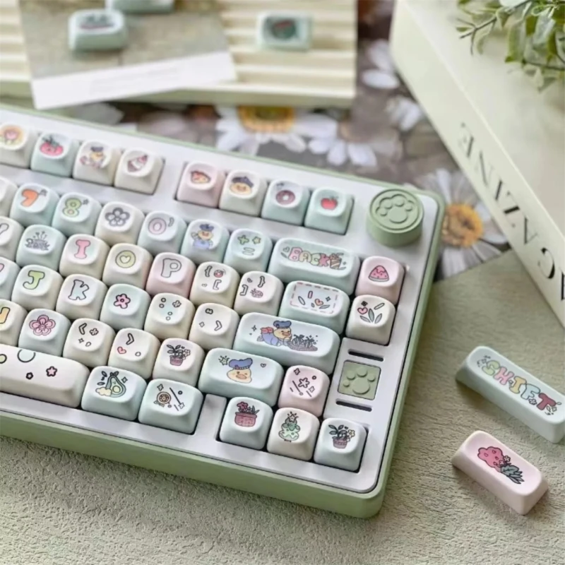 134-клавишные колпачки для ключей освежающий набор клавишных колпачков из ПБТ Fruit