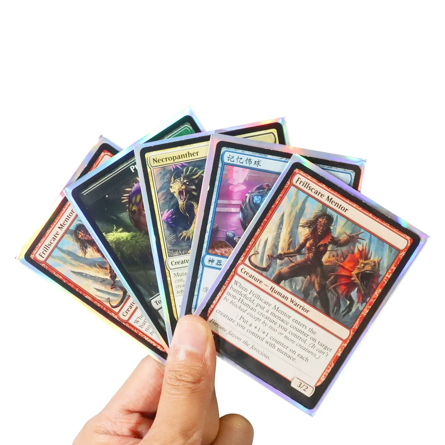 60 шт. 67x92 мм голографический чехол Overlord Albedo для MTG/PTCG/PKM торговых карт